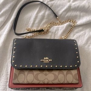 Klare Crossbody In Signature Canvas With Rivets